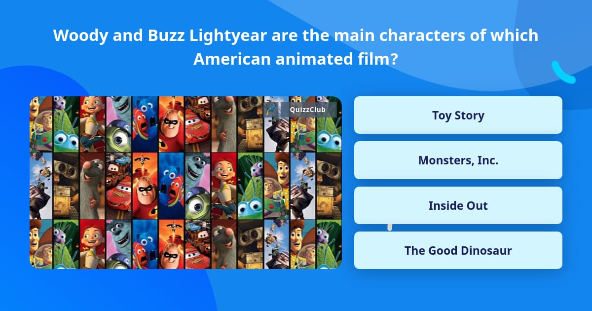 Woody And Buzz Lightyear Are The Trivia Questions QuizzClub