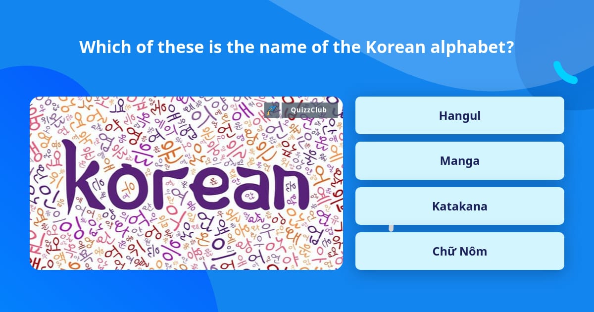Which Of These Is The Name Of The Trivia Answers QuizzClub