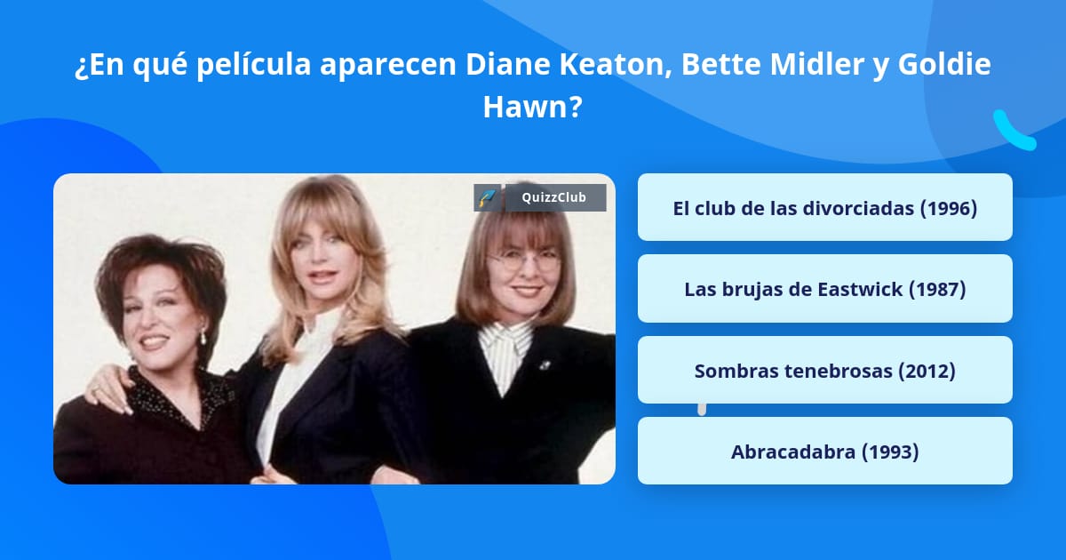 En qué película aparecen Diane... | La respuesta de Trivia |