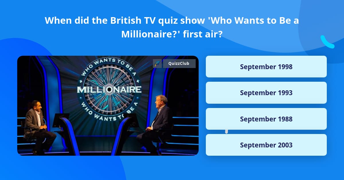 When did the British TV quiz show... Trivia Answers