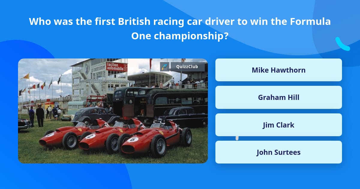 Who was the first British racing car... Trivia Questions