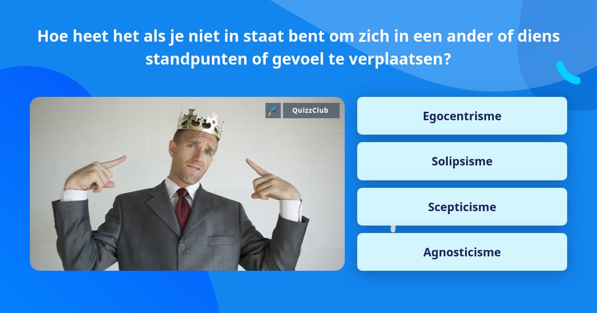 Hoe heet het als je niet in staat... Trivia Vragen Hoe heet het als je niet in staat... Trivia Vragen