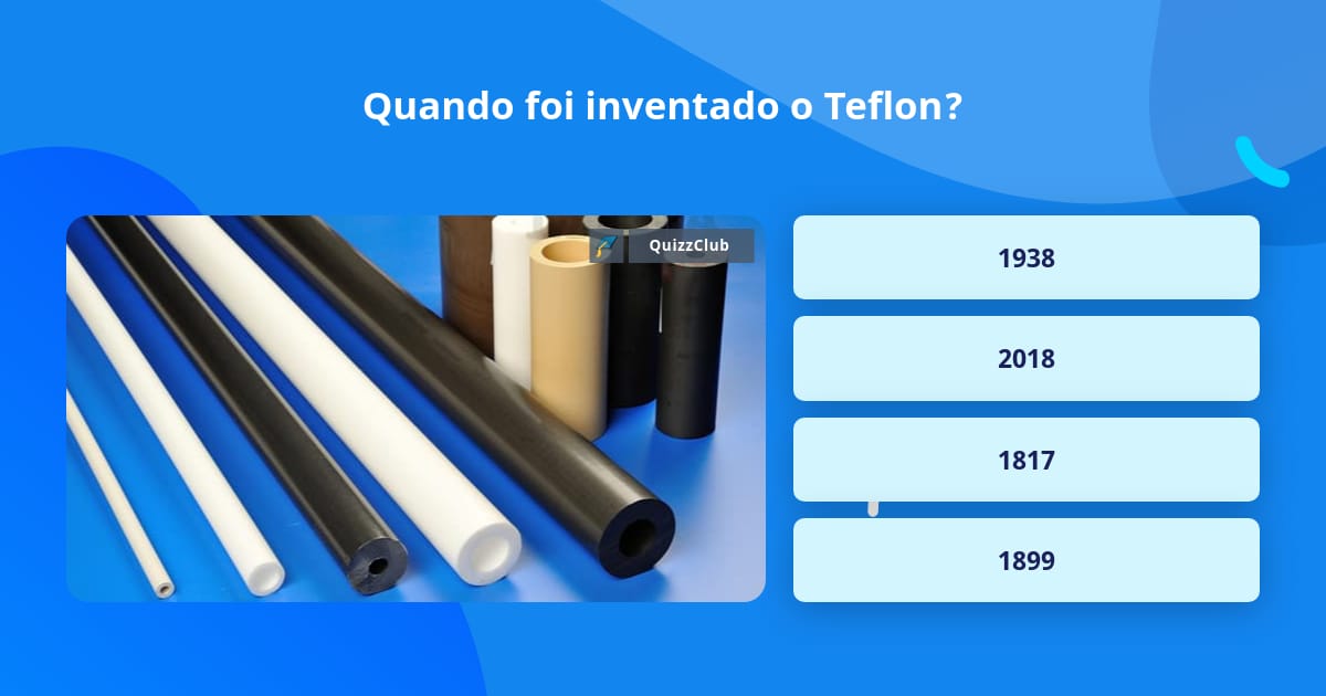 Quando foi inventado o Teflon? | Perguntas Triviais | QuizzClub