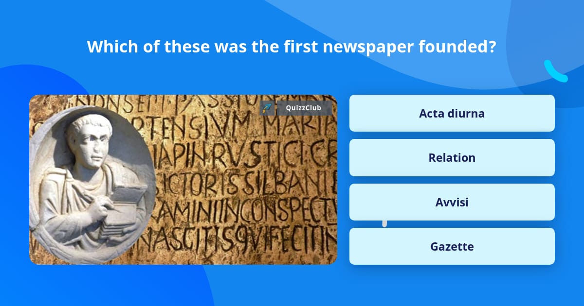 Which of these was the first... | Trivia Questions | QuizzClub