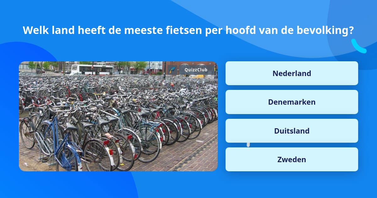Welk land heeft de meeste fietsen...