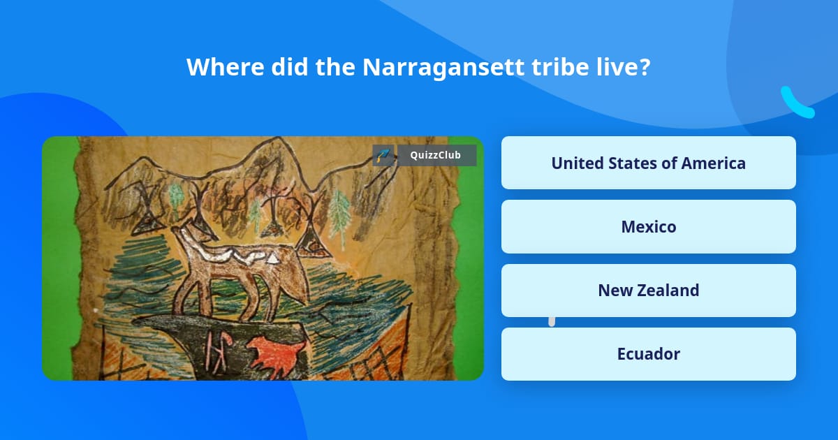 Where did the Narragansett tribe live? Trivia Answers