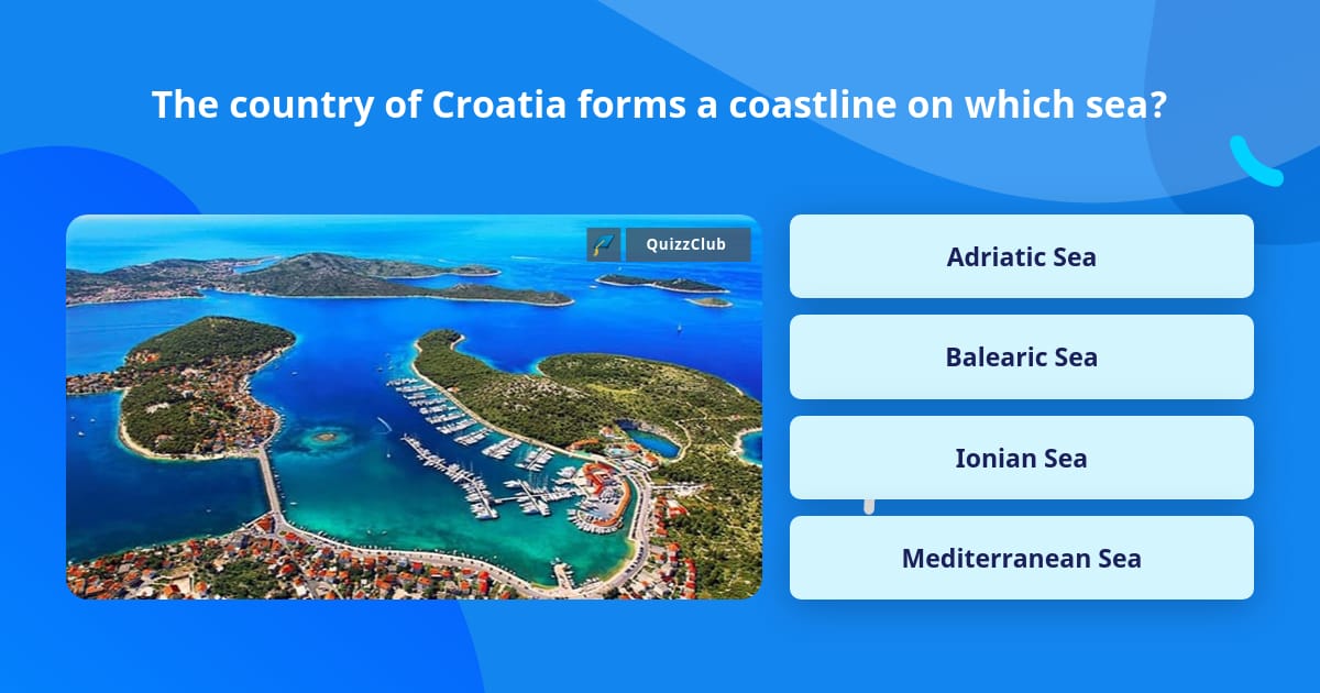 The country of Croatia forms a Trivia Answers QuizzClub