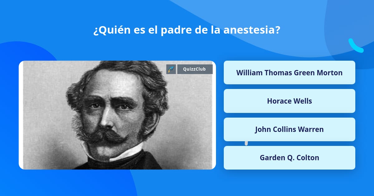 Quién es el padre de la anestesia? | Las Preguntas Trivia | QuizzClub