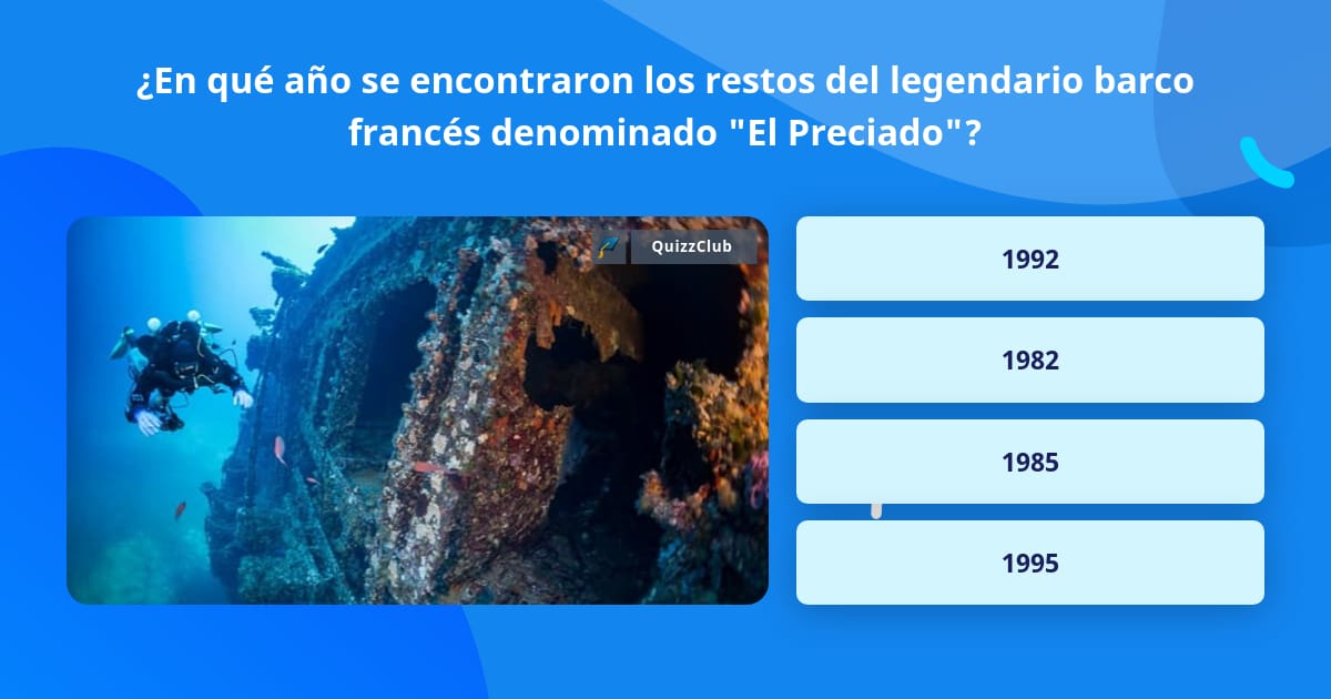 ¿en Qué Año Se Encontraron Los La Respuesta De Trivia Quizzclub 