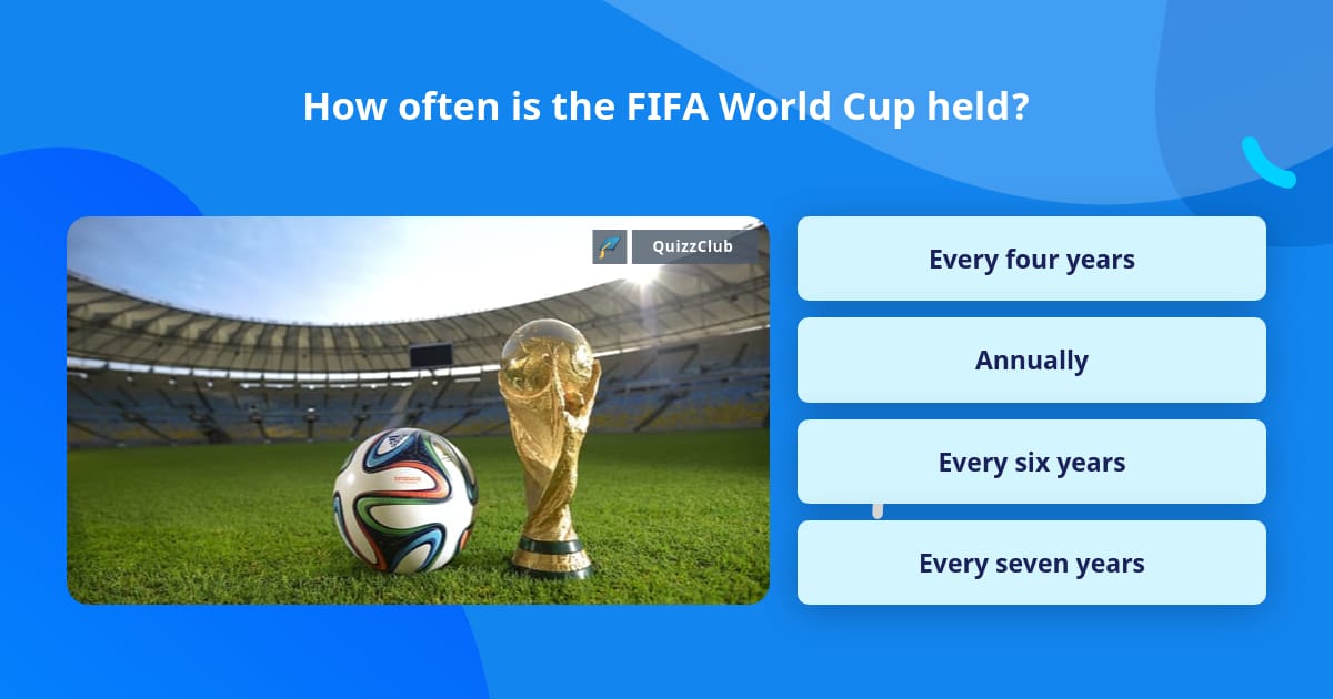 How often is the FIFA World Cup held? Trivia Questions