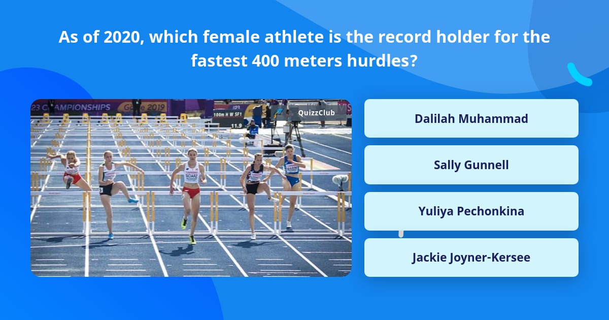 As of 2020, which female athlete is... Trivia Answers