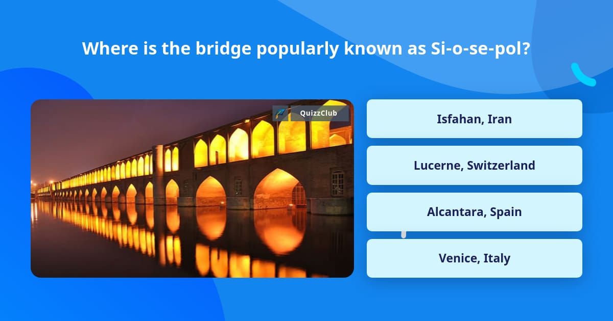 Where is the bridge popularly known... | Trivia Questions | QuizzClub