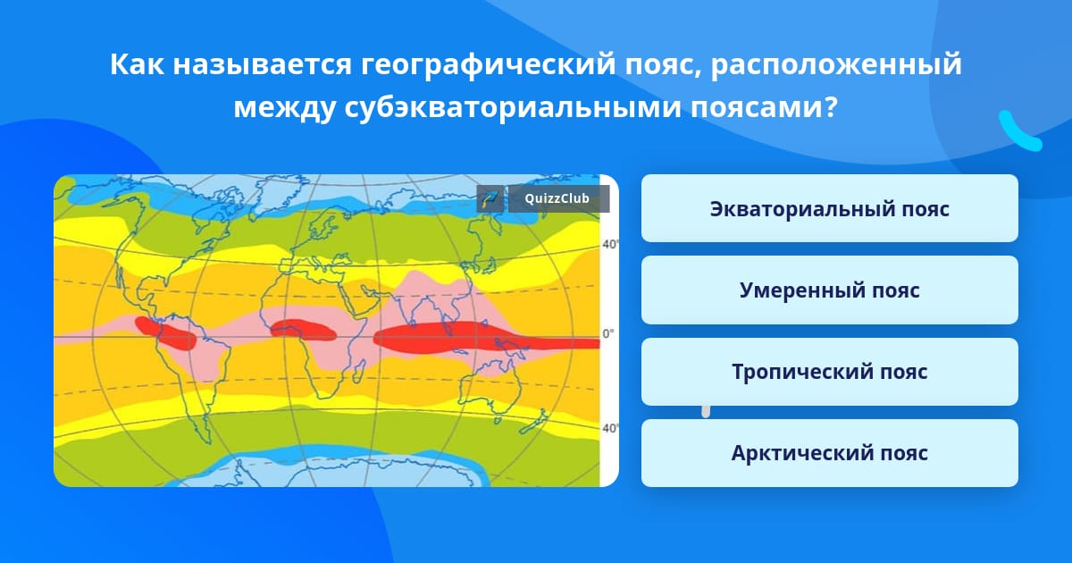 Экваториальный пояс кроссворд