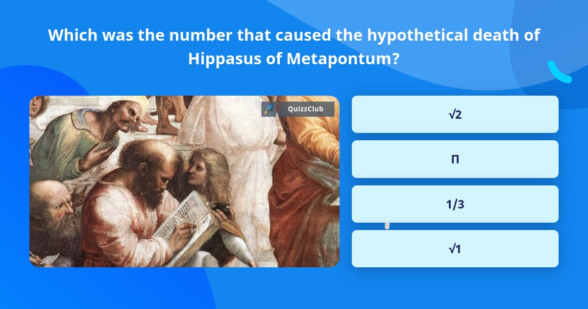 Which was the number that caused the... | Trivia Questions | QuizzClub