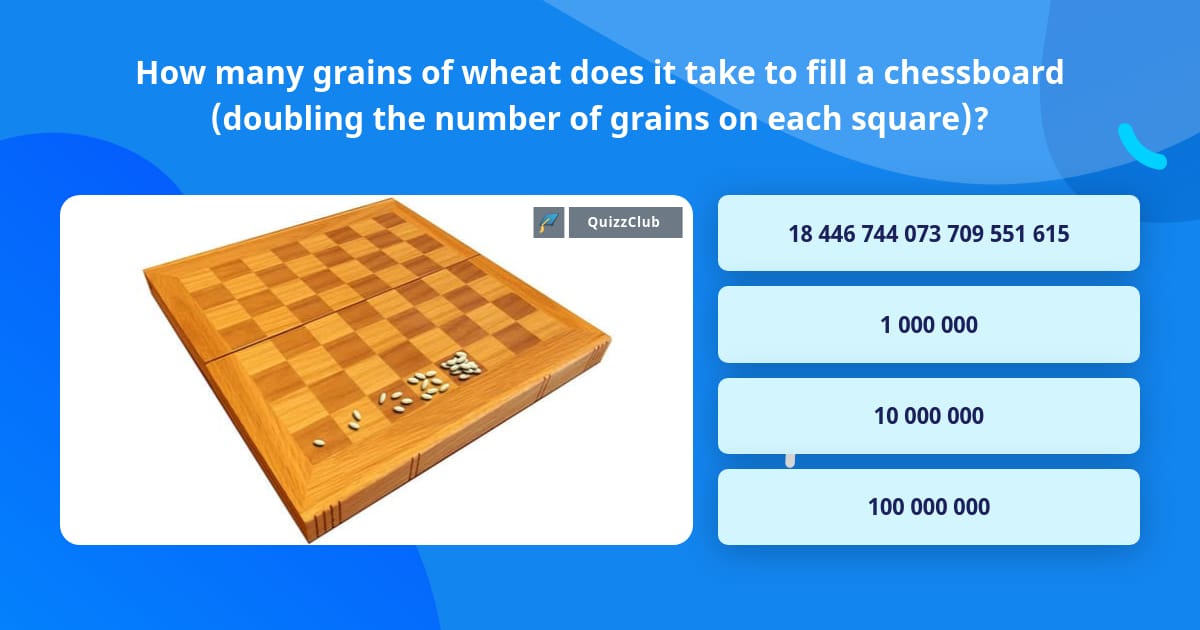 Wheat and chessboard problem - Wikipedia