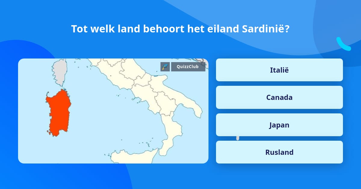 Tot welk land behoort het eiland...