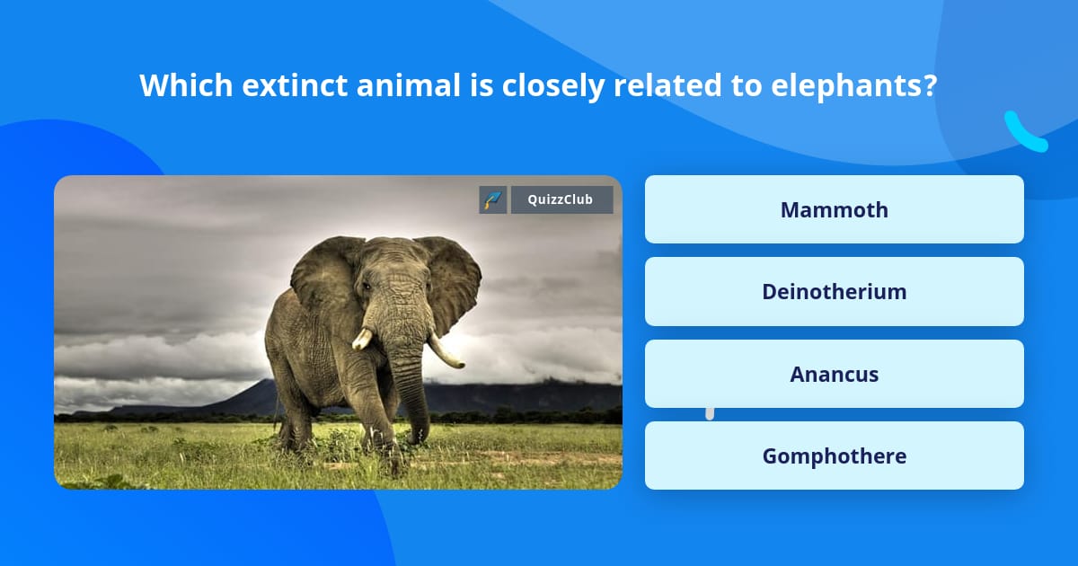 Which extinct animal is closely... | Trivia Answers | QuizzClub