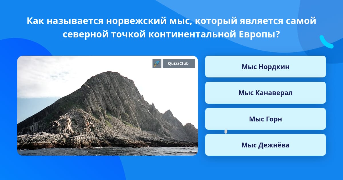 Самая северная континентальная точка