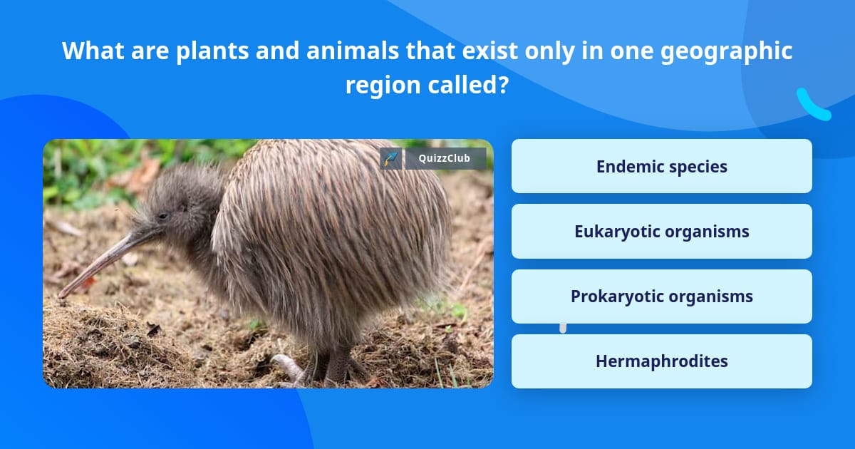 What Are Plants And Animals That Trivia Answers QuizzClub