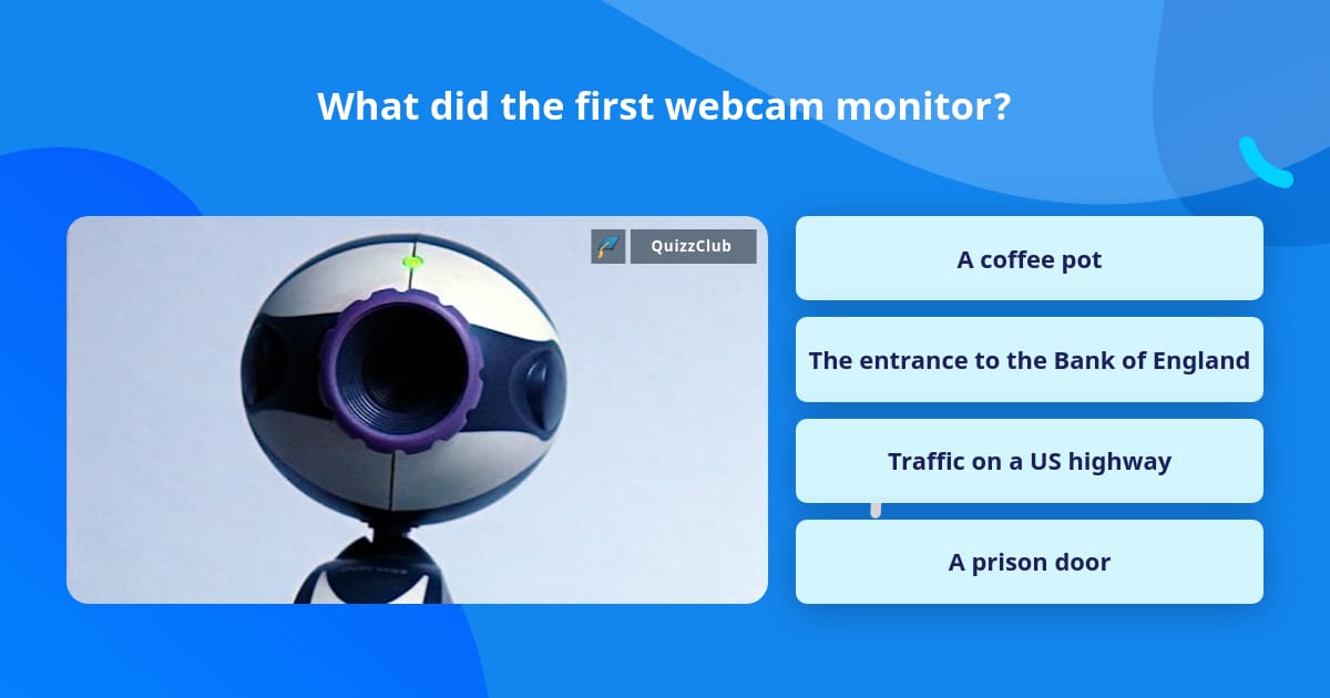 What did the first webcam monitor? Trivia Questions