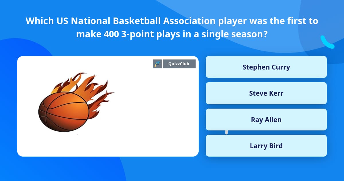 Which US National Basketball Trivia Answers QuizzClub