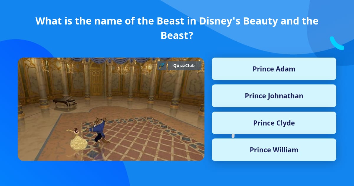 What Is The Name Of The Beast In Trivia Answers QuizzClub