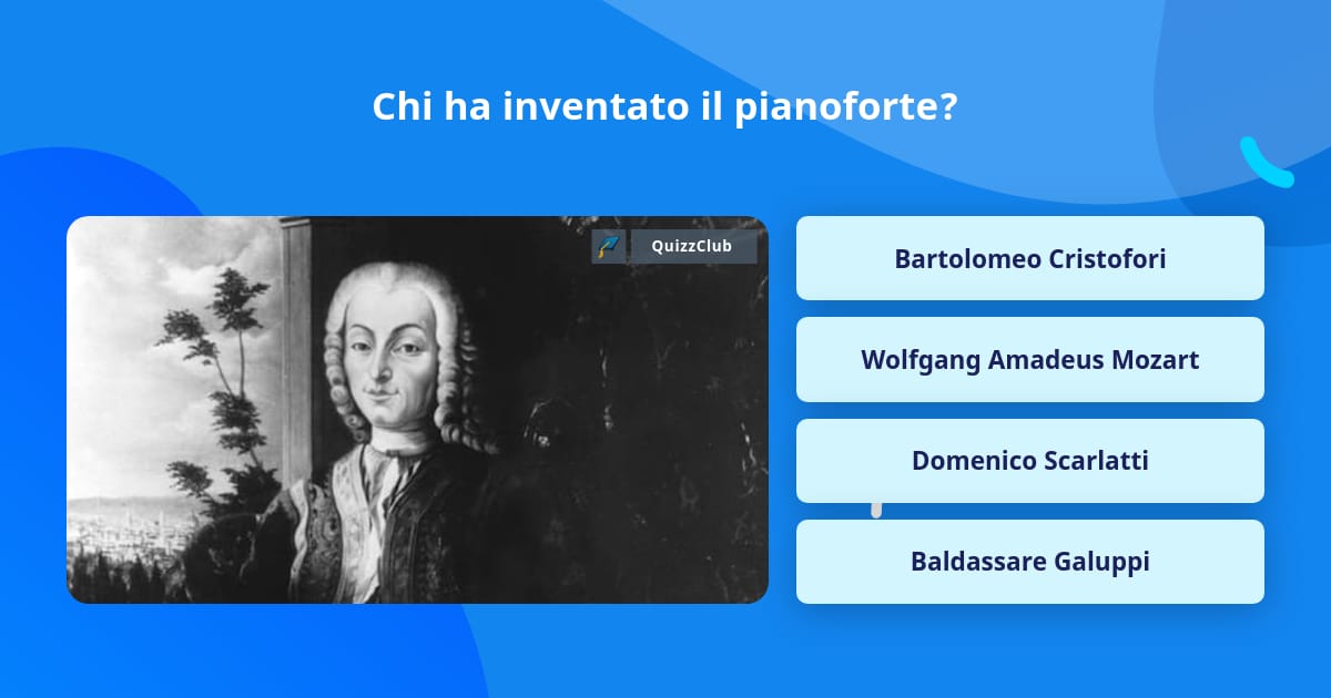Chi ha inventato il pianoforte? | Domande | QuizzClub