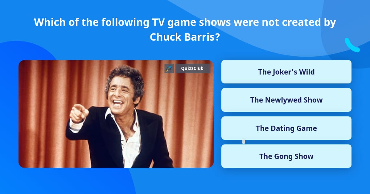 Which Of The Following Tv Game Shows Trivia Questions Quizzclub