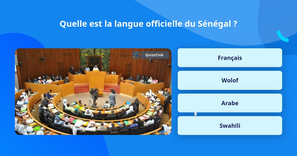 Quelle est la langue officielle du... Questions Quelle est la langue officielle du... Questions
