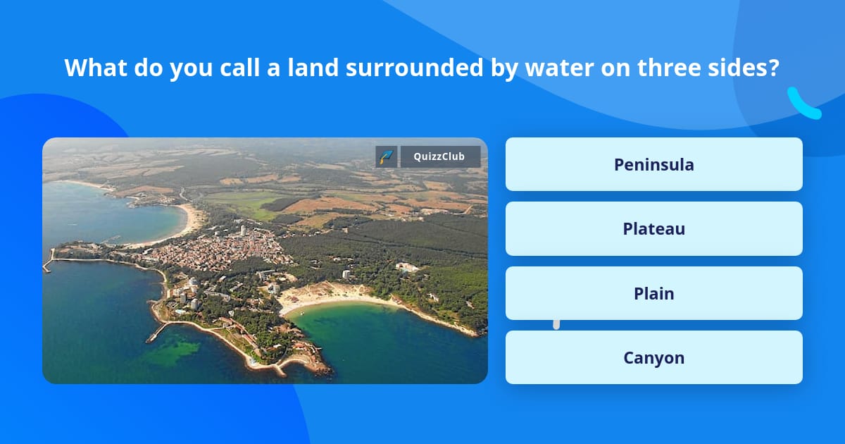 What do you call a land surrounded... Trivia Questions