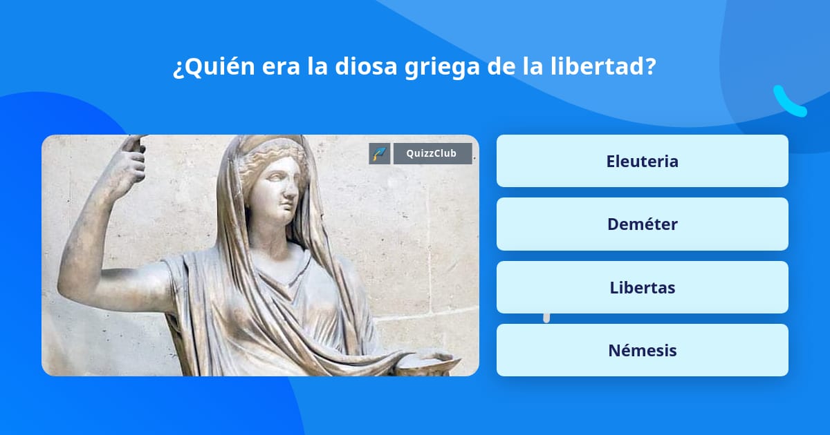 Quién era la diosa griega de la La respuesta de Trivia