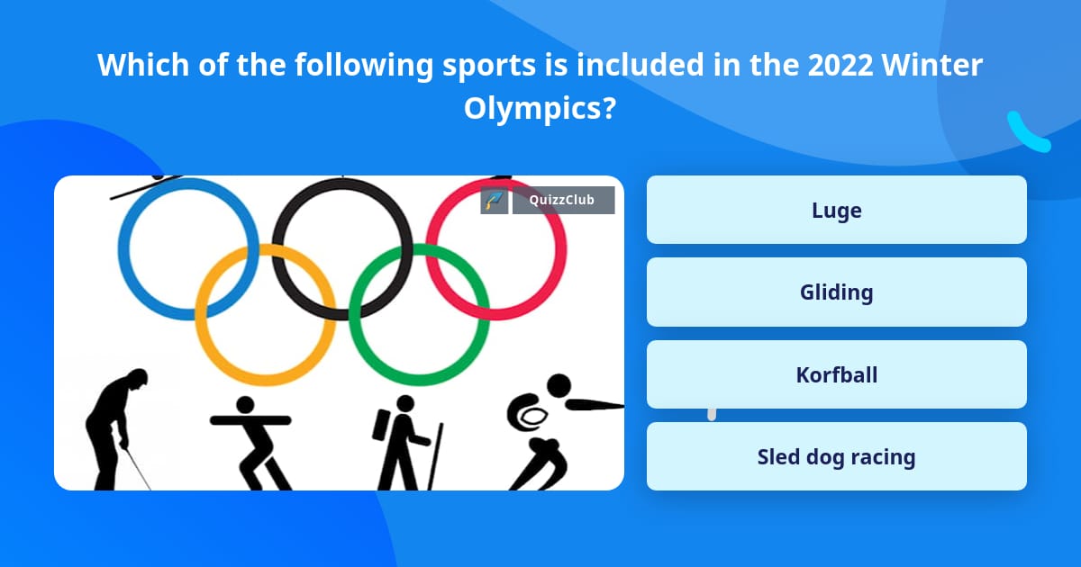 Which Of The Following Sports Is Trivia Answers QuizzClub