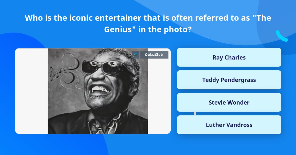 Who is the iconic entertainer that...  Trivia Questions  QuizzClub