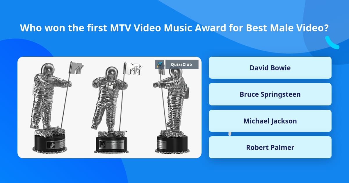 Who won the first MTV Video Music... | Trivia Questions | QuizzClub