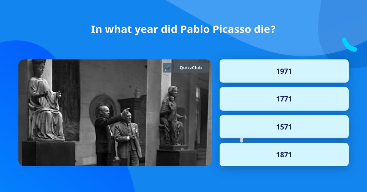 PABLO PICASSO TRIVIA visual data 7