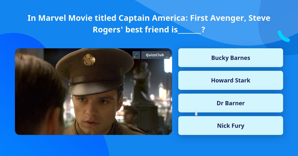 Trivia Captain In Marvel Movie titled Captain... | Trivia Answers | QuizzClub