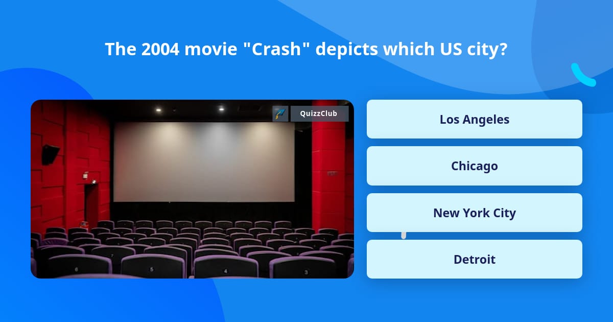 Crash (2004) Movie Trivia - ProProfs Quiz