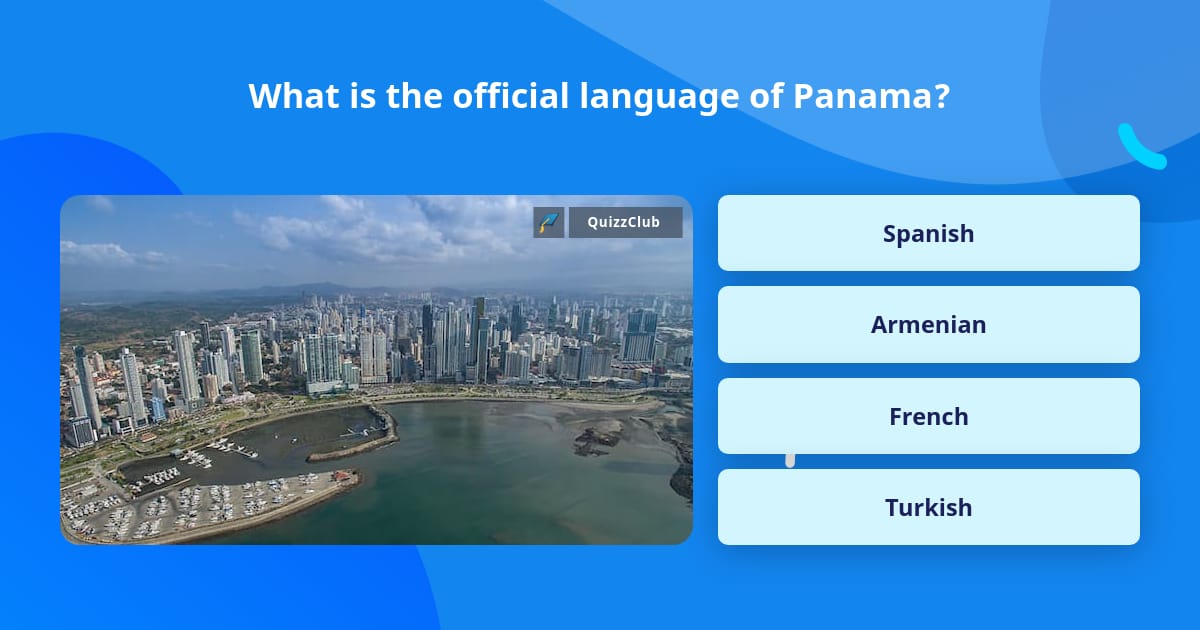 What is the official language of Panama? | Trivia Questions