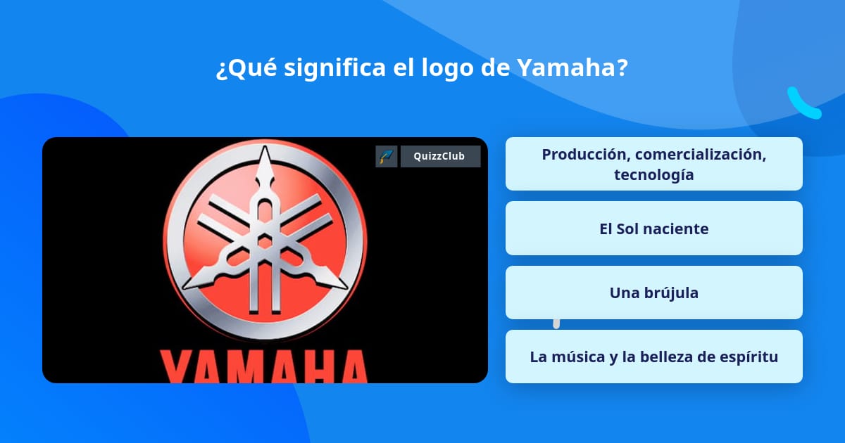 Qué significa el logo de Yamaha? | La respuesta de Trivia | QuizzClub