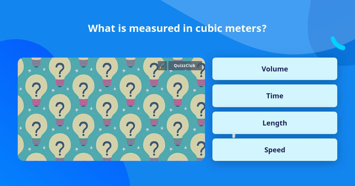 What Is Measured In Cubic Meters