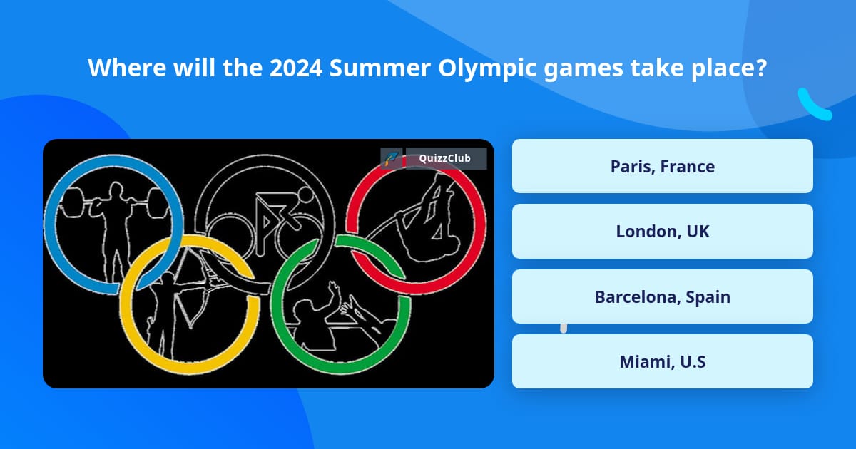 Where will the 2024 Summer Olympic... Trivia Questions