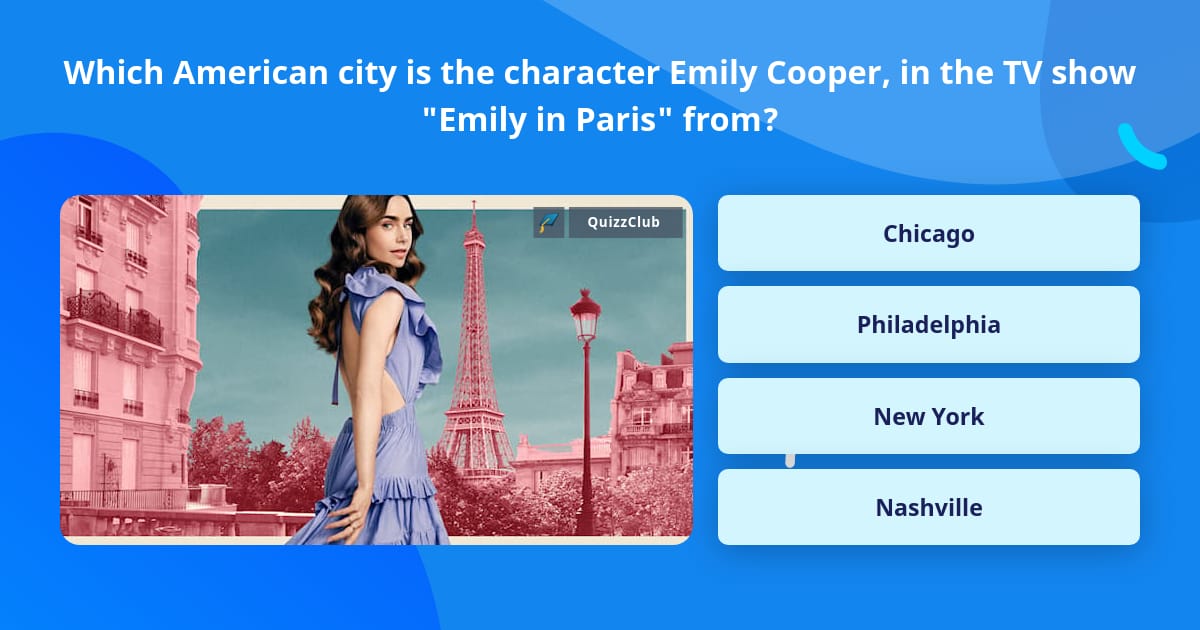 Which American city is the character... | Trivia Questions | QuizzClub