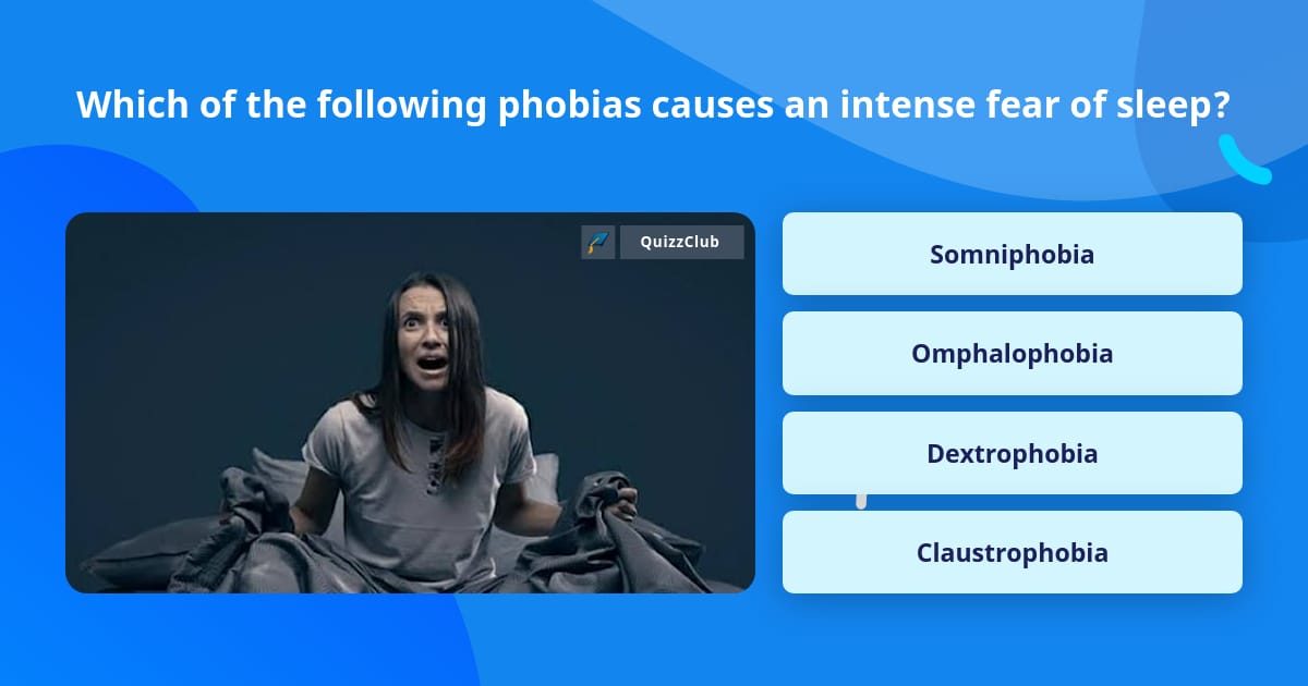 Which of the following phobias... | Trivia Questions | QuizzClub