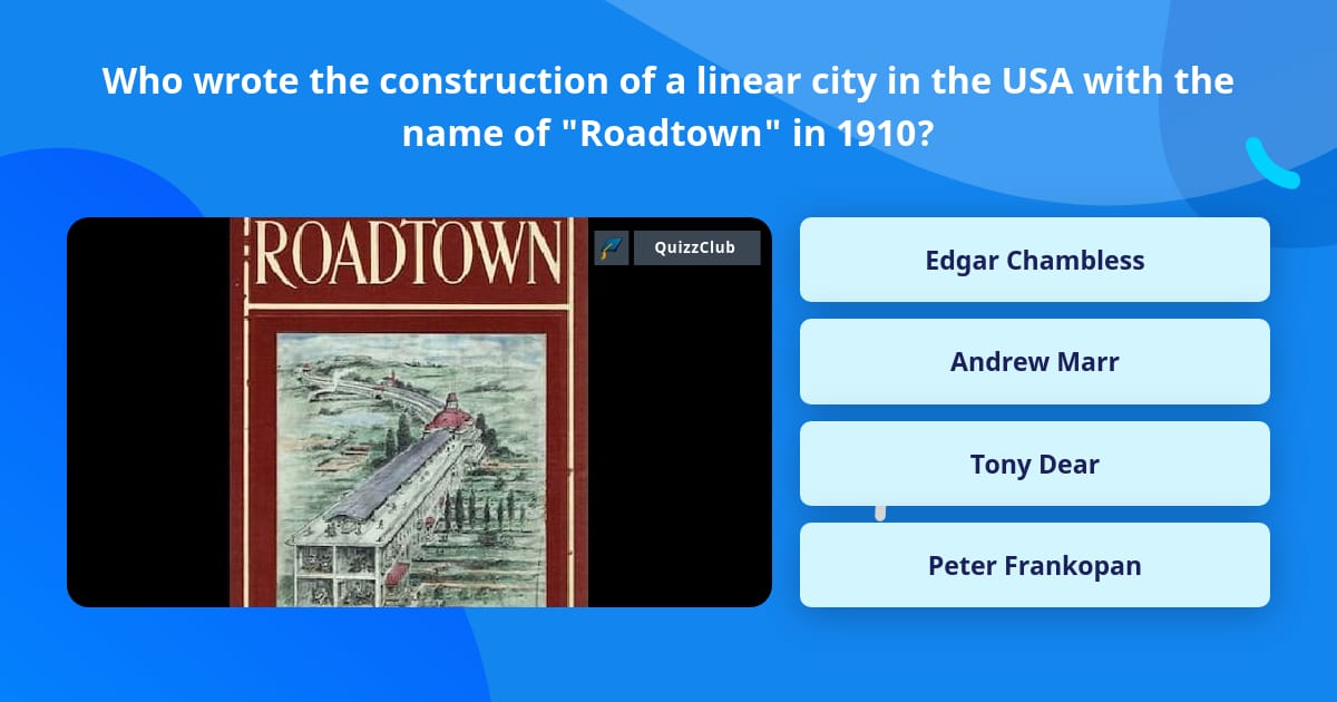 Construction Trivia Who wrote the construction of a... | Trivia Questions | QuizzClub
