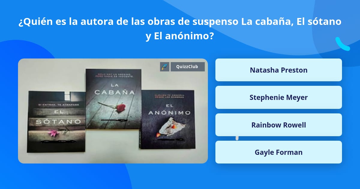 Qui n es la autora de las obras de La respuesta de Trivia