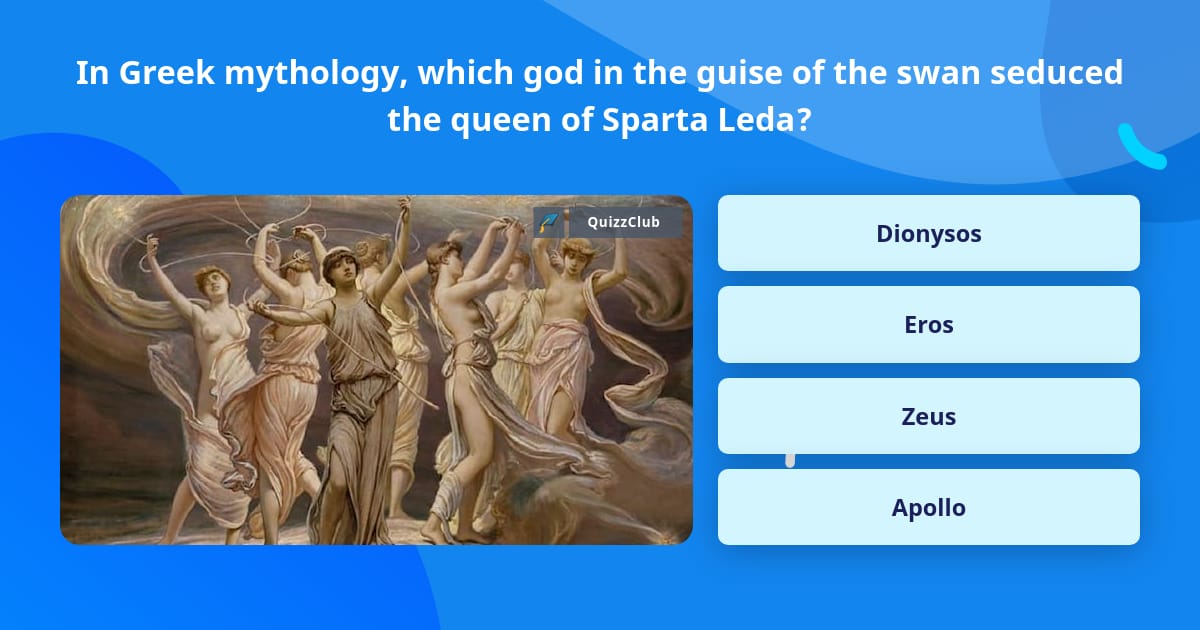 In Greek Mythology Which God In The Trivia Answers QuizzClub