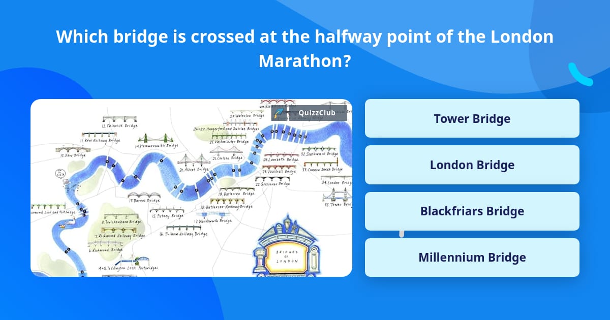 Which bridge is crossed at the... | Trivia Questions | QuizzClub
