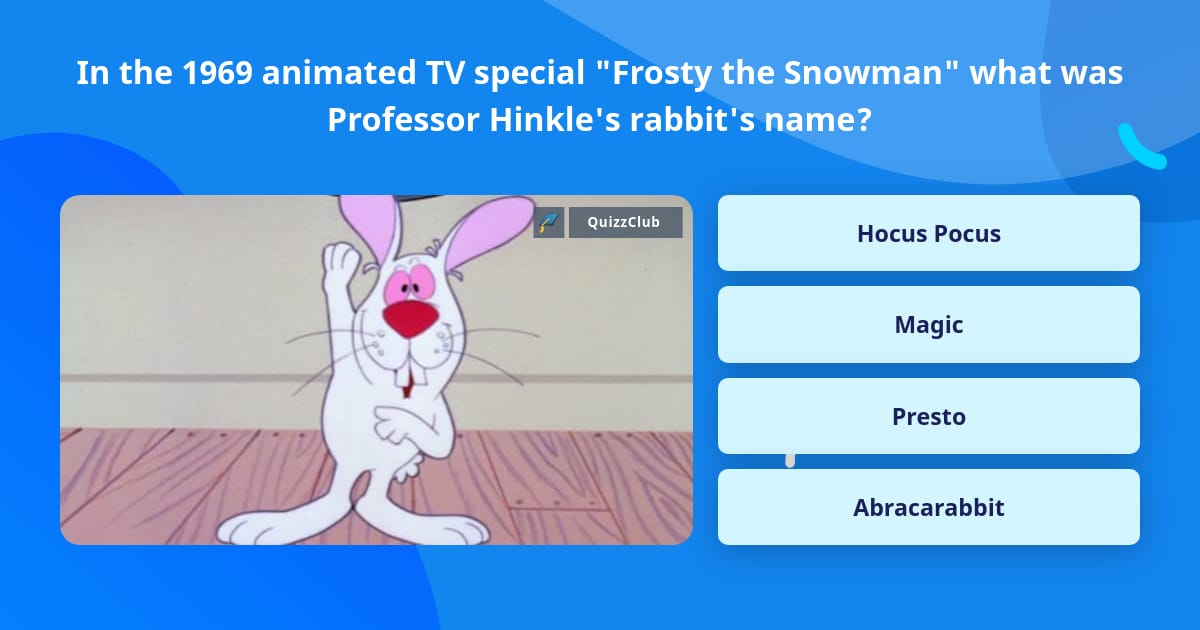 In the 1969 animated TV special... | Trivia Questions | QuizzClub