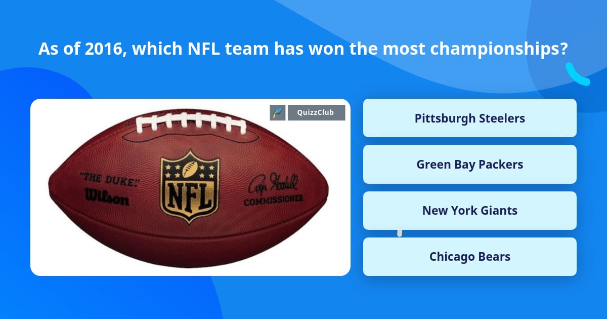 nfl most championships