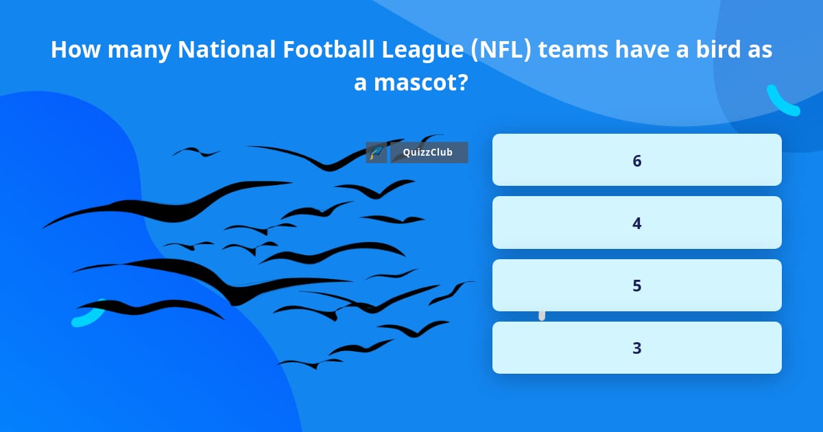 Guess the NFL team by mascot, NFL Team Mascot Challenge, NFL Team Mascot  Quiz